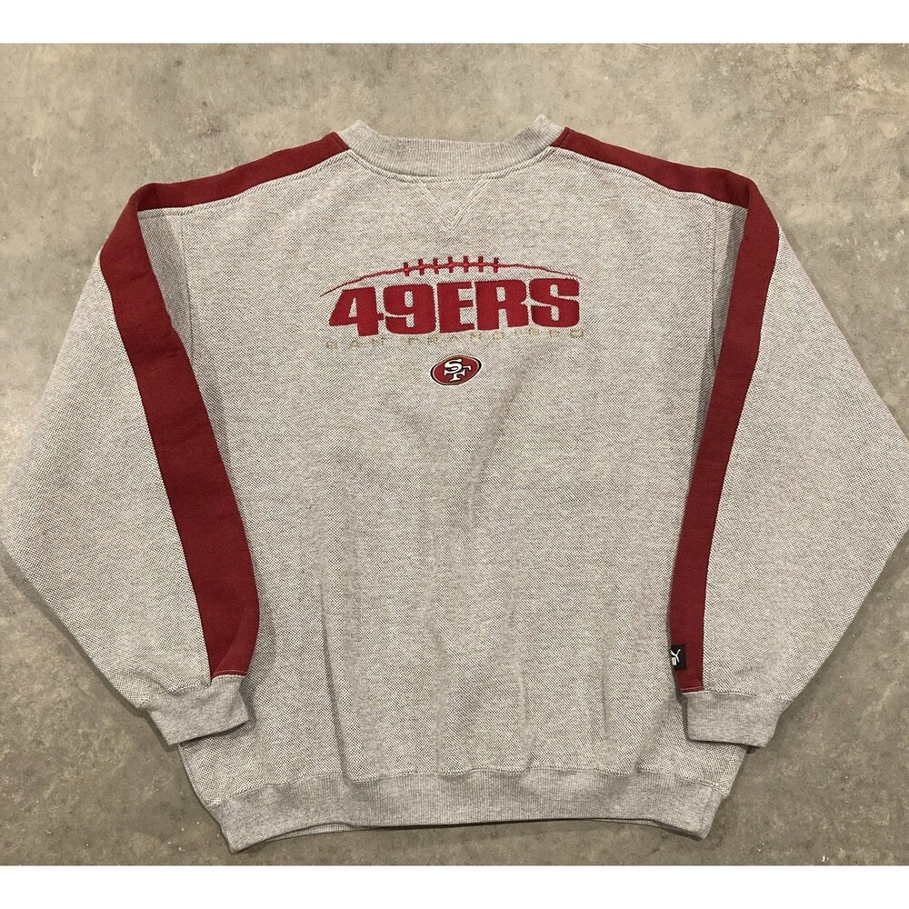 Vintage Puma San Francisco 49ers Sweatshirt Mens XL Gray Crewneck NFL Football